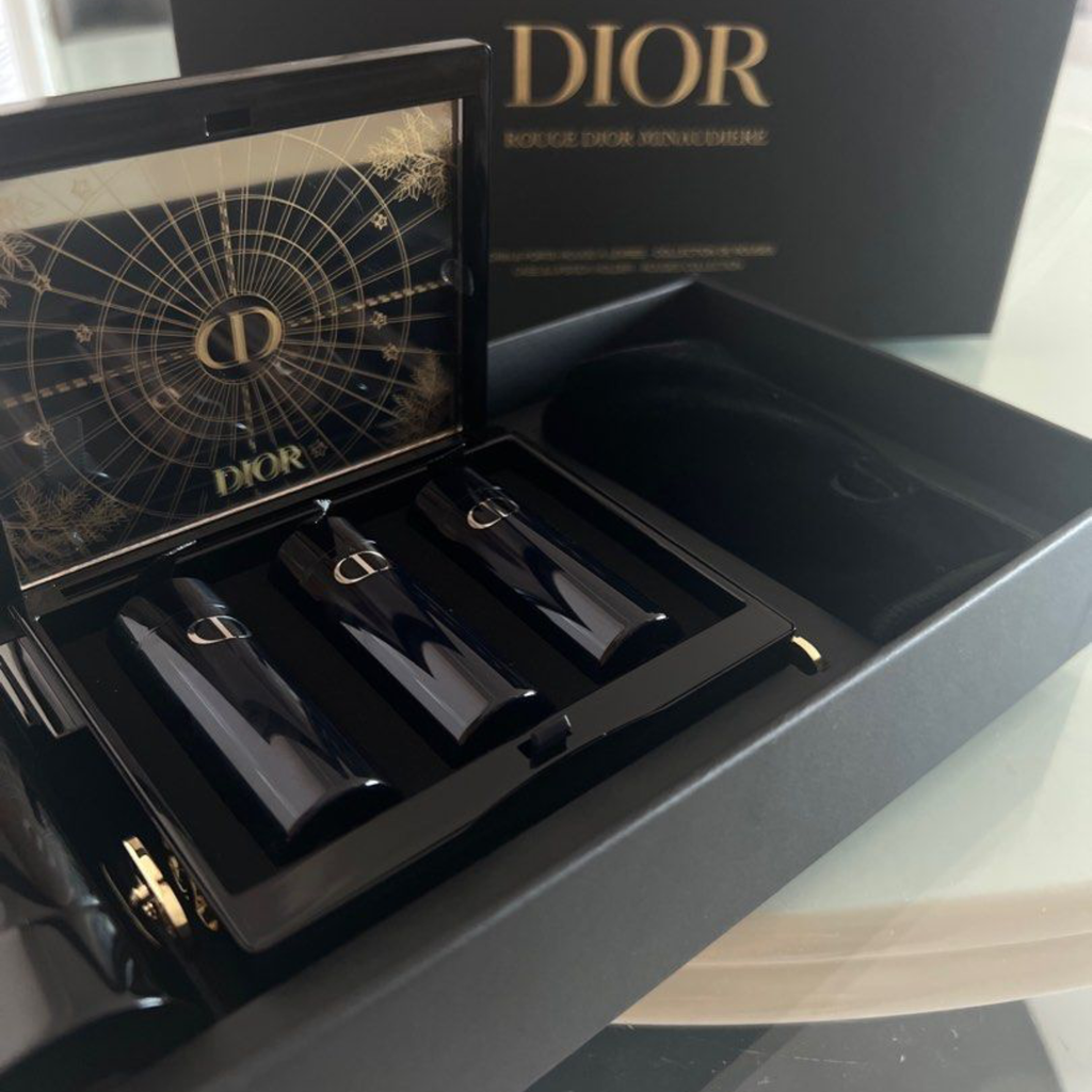 Set Son & Ví Cầm Tay Dior Rouge Minaudière Clutch and Lipstick Set Limited Edition