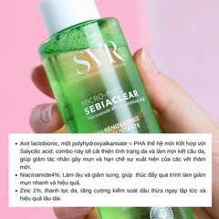[Combo 2 Chai] Nước Hoa Hồng Cho Da Dầu Mụn SVR Sebiaclear Micro Peel (150ml x 2 )