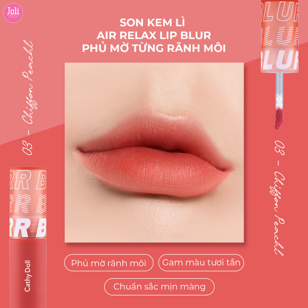 Son Kem Lì Cathy Doll Air Relax Lip Blur 3.5g