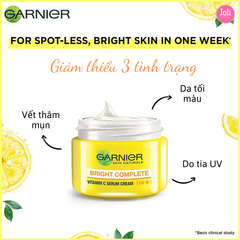 Kem Dưỡng Serum Sáng Da Ban Ngày Garnier Light Complete Vitamin C Serum Cream SPF30 18ml