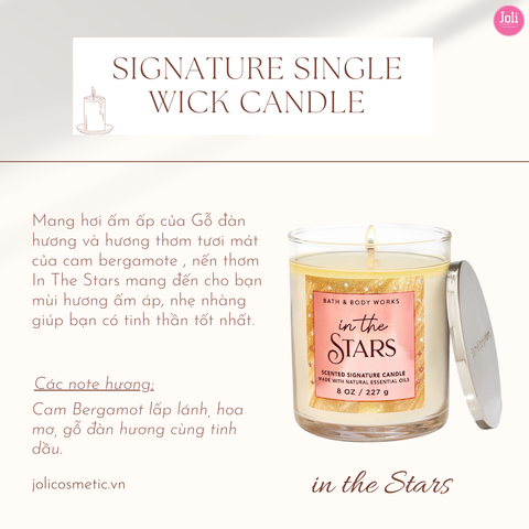 Nến Thơm Bath & Body Works Single Wick Candle 227g