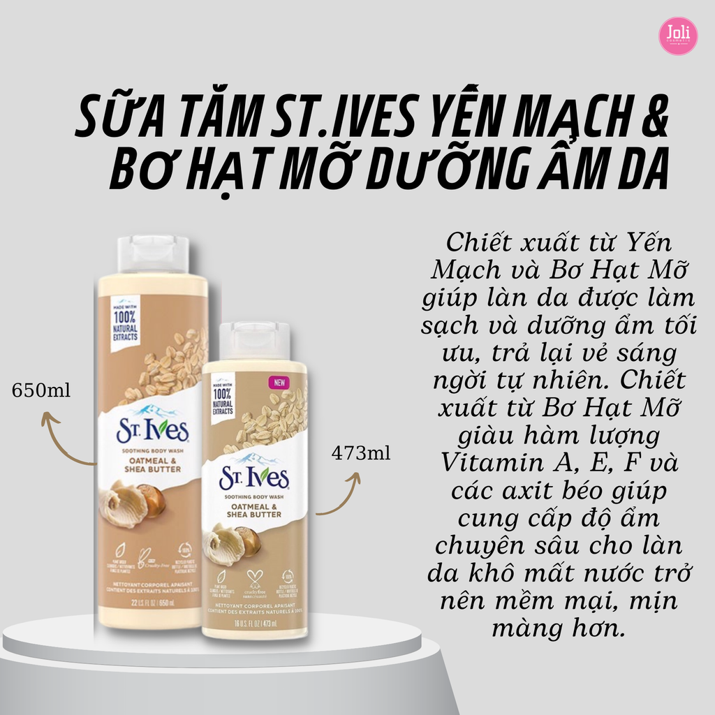 Sữa Tắm St.Ives Dưỡng Da Body Wash 473ml