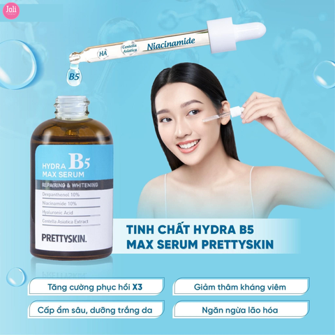 Tinh Chất Phục Hồi Dưỡng Trắng Prettyskin Hydra B5 Max Serum 50ml