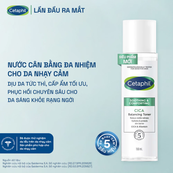 Nước Cân Bằng Làm Dịu Da Cetaphil Soothing & Comforting Cica Balancing Toner 150ml