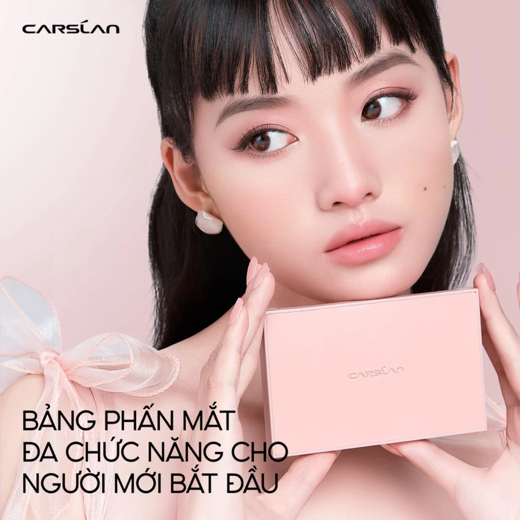 Phấn Mắt 10 Màu Carslan Silky Twinkle Comprehensive Palette 18g