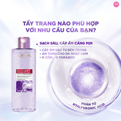 Nước Tẩy Trang Làm Sạch Và Cấp Ẩm Loreal Revitalift Hyaluronic Acid Hydrating Micellar Water