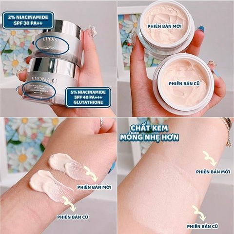 Kem Dưỡng Trắng Da Nâng Tông Chiết Xuất Ốc Sên Epona Premium Snail Tone Up Cream SPF40+ PA++ 50ml