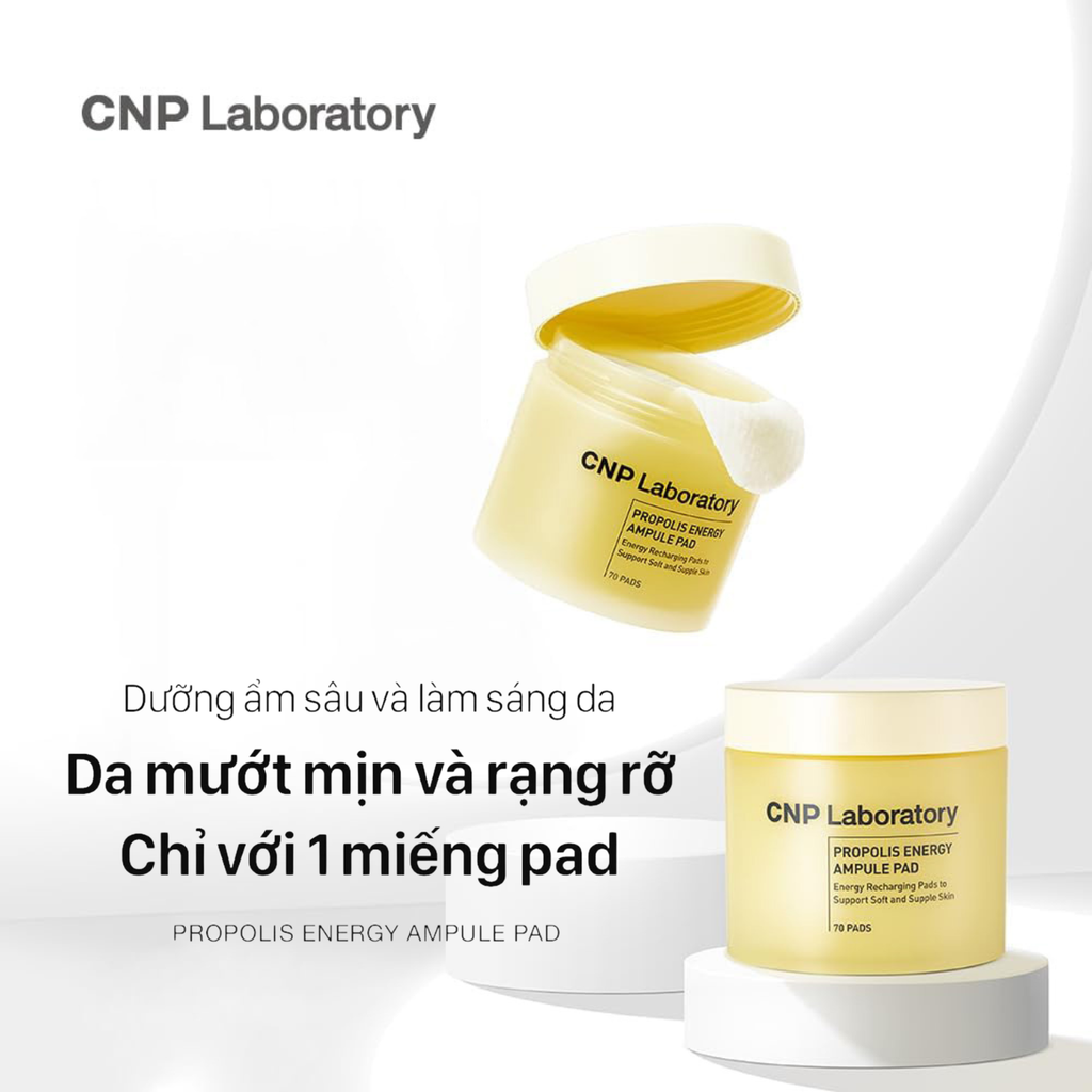 Miếng Bông Dưỡng Ẩm CNP Laboratory Propolis Energy Ampule Pad