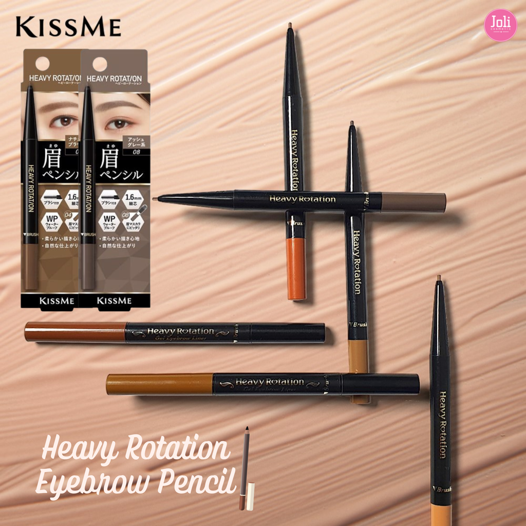 Bút Chì Sáp Kẻ Lông Mày Chống Trôi Kissme Heavy Rotation Eyebrow Pencil