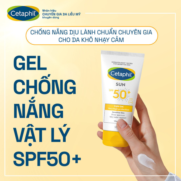 Gel Chống Nắng Cho Da Nhạy Cảm Cetaphil Sun SPF50 Light Gel 50ml