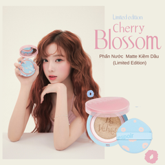 Phấn Nước Espoir Pro Tailor Be Velvet Cover Cushion New Class Cherry Blossom Edition SPF34 PA++ 13g (Tặng kèm lỏi)