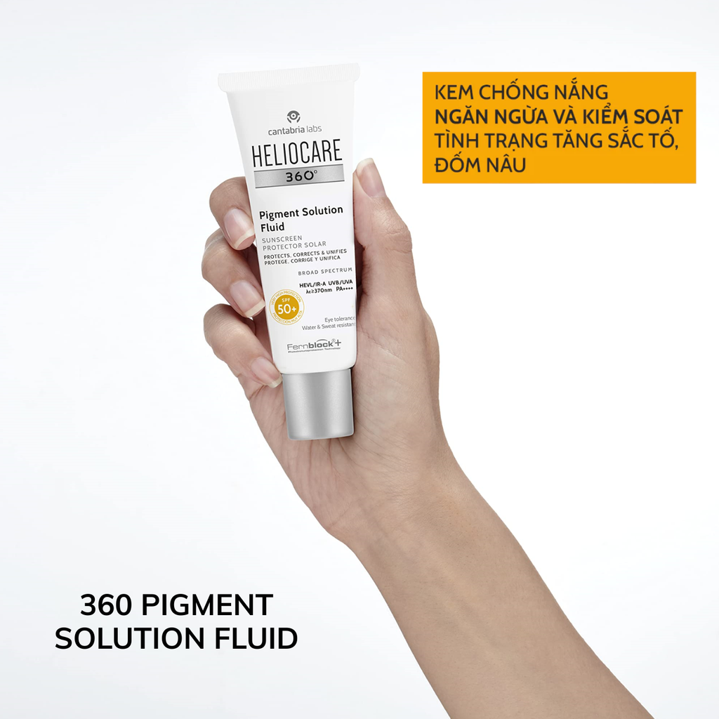 Kem Chống Nắng Cho Mọi Loại Da Heliocare 360 Pigment Solution Fluid SPF50+ PA++++ 50ml