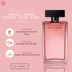 Set Nước Hoa Nữ Narciso Musc Noir Rose For Her EDP 50ml + Lotion Narciso 50ml