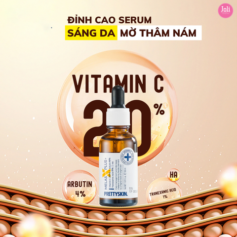 Tinh Chất Dưỡng Trắng Da Mờ Thâm Prettyskin Melas X Plus 30ml