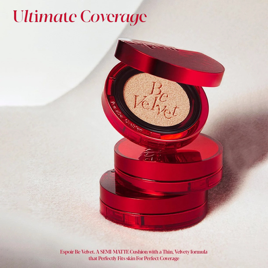 Phấn Nước Espoir Pro Tailor Be Velvet Cover Cushion New Class SPF34 PA++(Tặng kèm lõi)