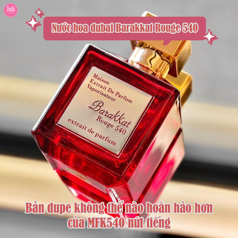 Nước Hoa Maison Vaporisateur Barakkat Rouge 540 Extrait De Parfum 100ml
