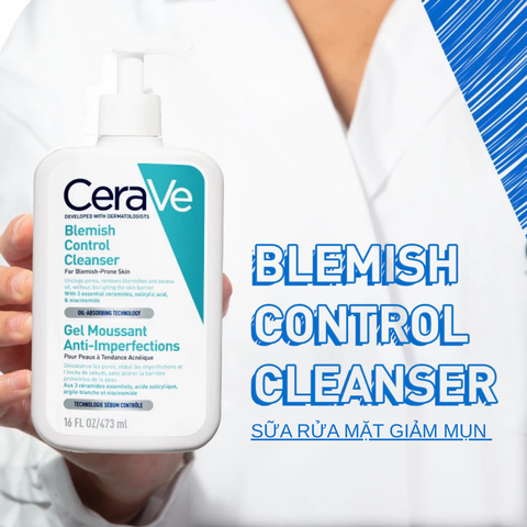 Sữa Rửa Mặt Giảm Mụn Cerave Blemish Control Cleanser