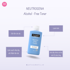 Nước Hoa Hồng Không Chứa Cồn Neutrogena Alcohol Free Toner 150ml