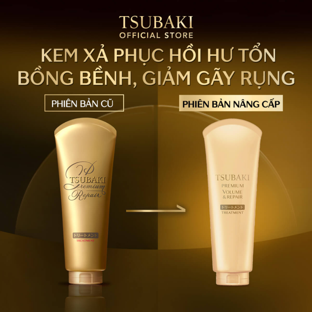 Kem Xả Phục Hồi Ngăn Rụng Tóc Tsubaki Premium Repair Treatment 180g