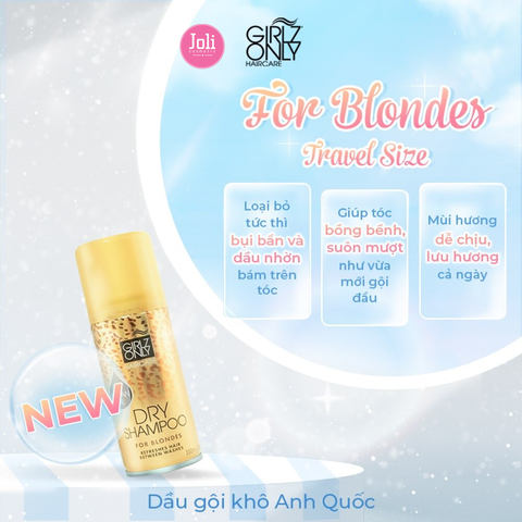 Dầu Gội Khô Girlz Only 100ml