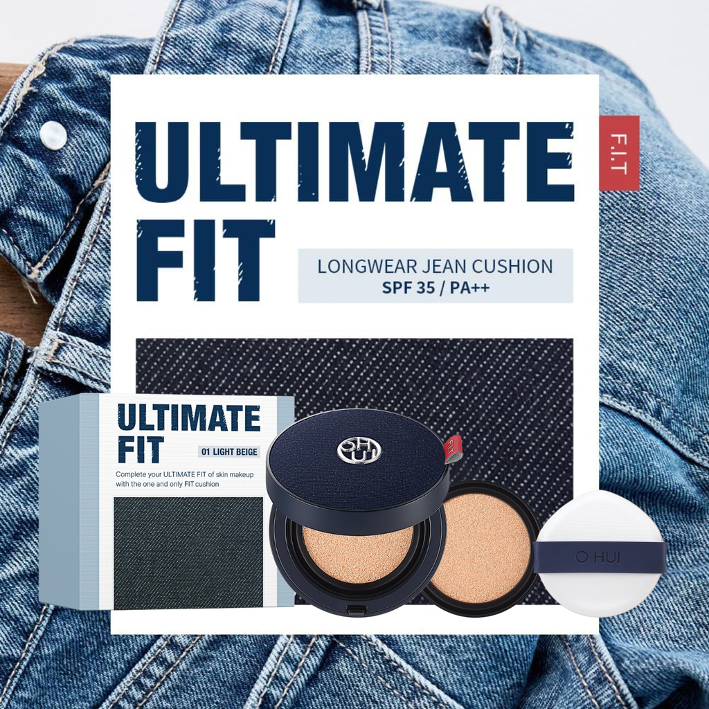 Phấn Nước Kiềm Dầu Ohui Ultimate Fit Longwear Jean Cushion SPF35 PA++ 30g (tặng kèm lõi)