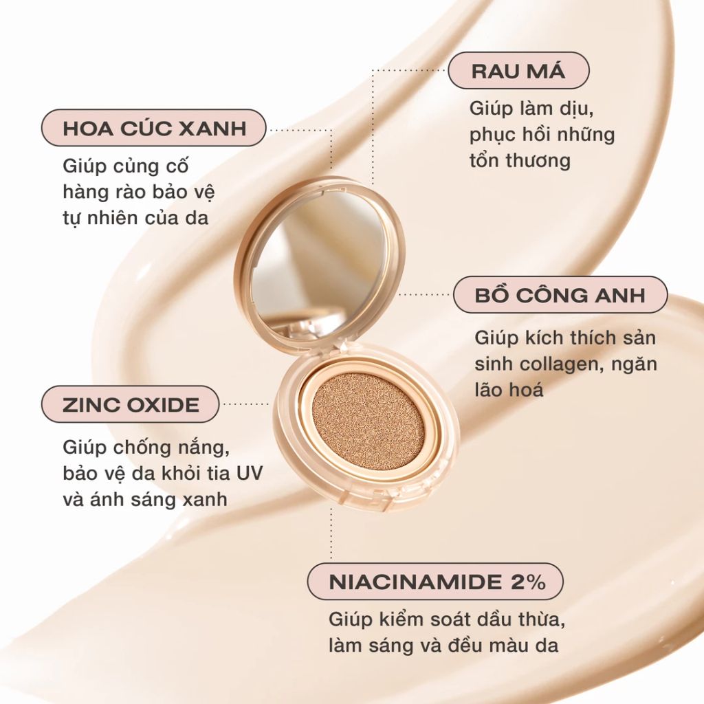Phấn Nước Ofelia Uncovered Longwear Cushion SPF50+ PA++++ 12g