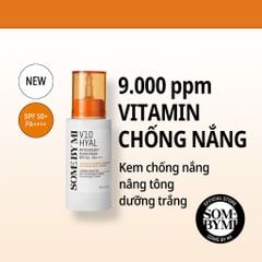 Kem Chống Nắng Dưỡng Ẩm Nâng Tông Some By Mi V10 Hyal Antioxidant Suncreen SPF50+ PA++++ 40ml