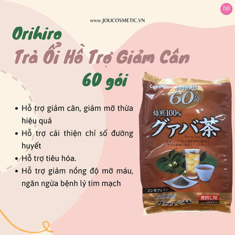 Trà Ổi Hỗ Trợ Giảm Cân Orihiro Guava Tea 2g x 60 Gói