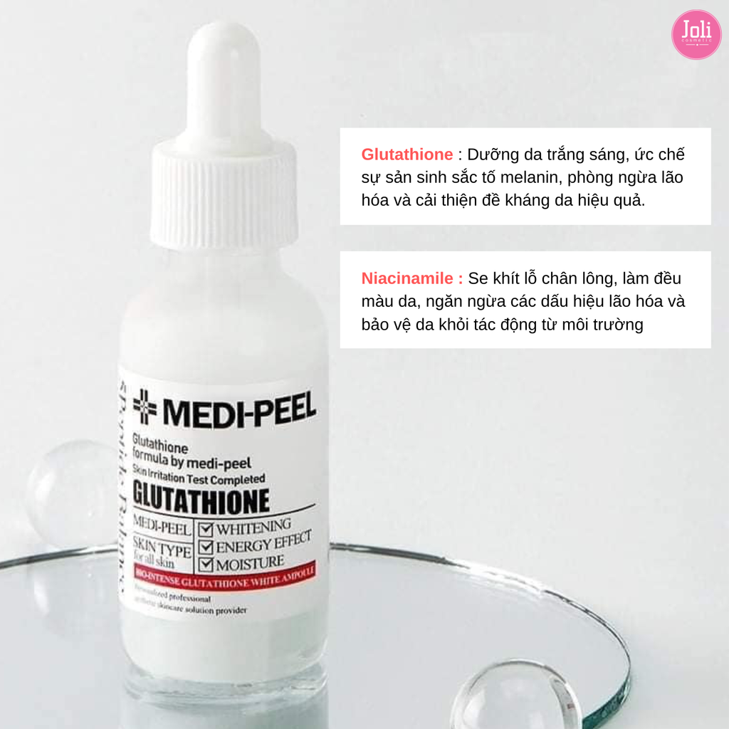 Tinh Chất Dưỡng Trắng Cấp Ẩm Phục Hồi Da Medi-Peel Bio-Intense Gluthione 600 White Ampoule 30ml