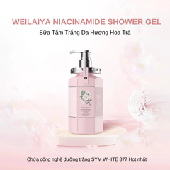 Sữa Tắm Trắng Da Hương Hoa Trà Weilaiya Niacinamide Shower Gel 450ml