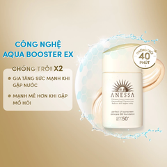 Kem Trang Điểm Dưỡng Da Chống Nắng Anessa Perfect UV Sunscreen Skincare BB Foundation SPF 50+ PA++++ 25ml