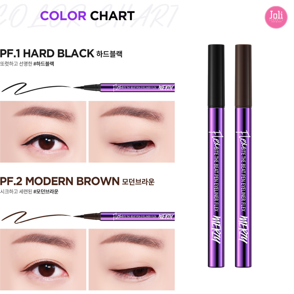 Bút Kẻ Mắt Nước Merzy Bite The Beat Pen Eyeliner Flex