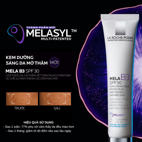 Kem Dưỡng Giảm Thâm Nám Dưỡng Sáng Da La Roche-Posay Mela B3 Cream SPF30 40ml