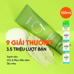 Sữa Rửa Mặt Chiết Xuất Đậu Xanh beplain Mung Bean PH-Balanced Cleansing Foam