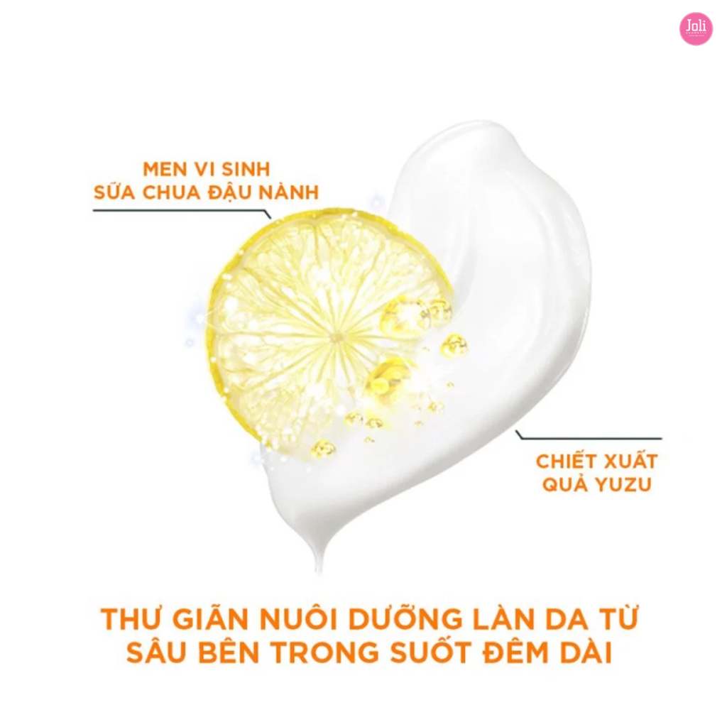 Mặt Nạ Ngủ Sáng Da Ban Đêm Garnier Light Complete Yoghurt Sleeping Mask 18ml