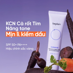 Kem Chống Nắng Nâng Tông Kiềm Dầu beplain Sunmuse Tone Up & Correcting Matte Sunscreen SPF50+ PA++++ 50ml