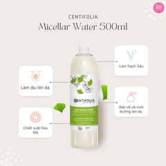 Nước Tẩy Trang Chiết Xuất Rau Má Centifolia Micellar Water 500ml