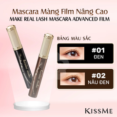 Mascara Màng Film Giúp Nâng Cong Và Dài Mi Kissme Heroine Real Lash Mascara Advanced Film 6g