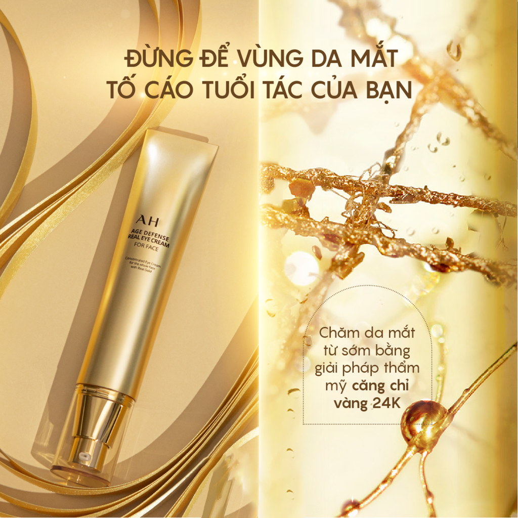 Kem Dưỡng Mắt Ngăn Ngừa Lão Hóa AHC Age Defense Real Eye Cream For Face 40ml
