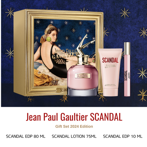 Set Nước Hoa Nữ Jean Paul Gaultier Scandal EDP (EDP 80ml + EDP 10ml + Lotion 75ml)