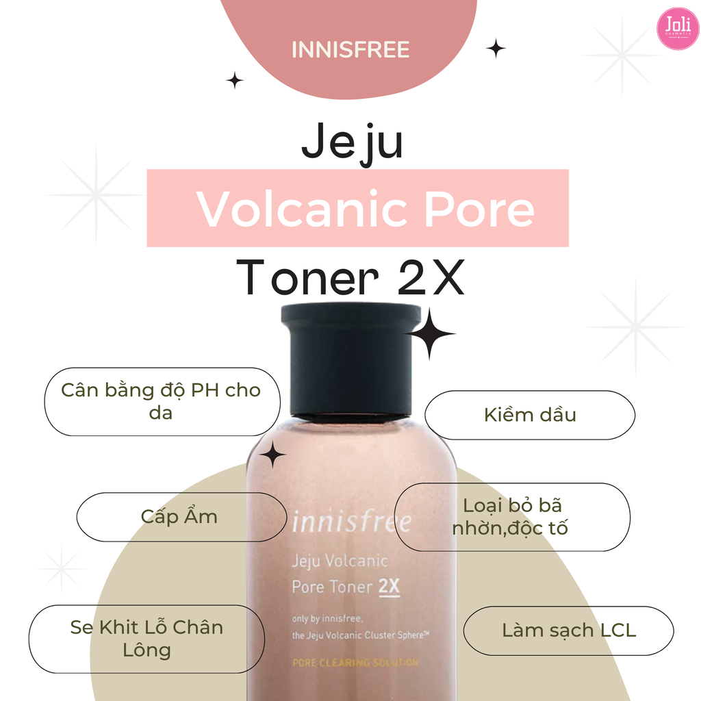 Nước Hoa Hồng Innisfree Jeju Volcanic Pore Toner 2X 200ml