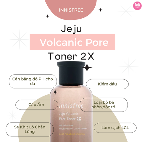 Nước Hoa Hồng Innisfree Jeju Volcanic Pore Toner 2X 200ml