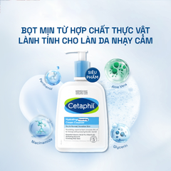 Sữa Rửa Mặt Tạo Bọt Cho Da Nhạy Cảm Cetaphil Hydrating Foaming Cream Cleanser