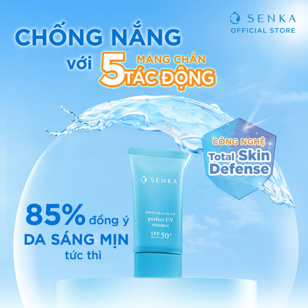 Kem Chống Nắng Dạng Tinh Chất Senka Perfect UV Essence SPF50+ PA+++ 50g