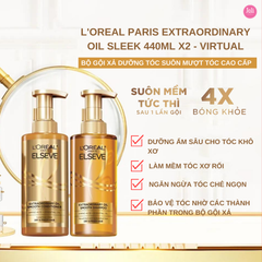 Dầu Xả Dưỡng Tóc Mềm Mượt Loreal Extraordinary Oil Smooth Conditioner 440ml