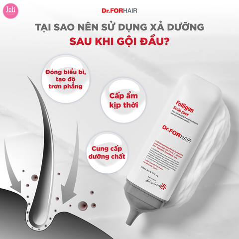 Dầu Xả Dưỡng Tóc Suôn Mượt Dr.FORHAIR Folligen Scalp Pack 250ml