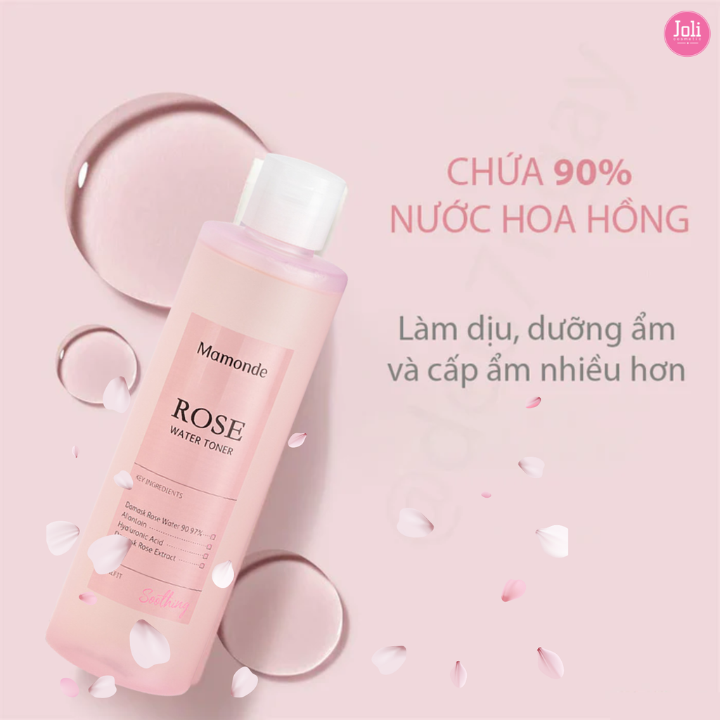 Nước Hoa Hồng Dưỡng Ẩm Cho Mọi Loại Da Mamonde Rose Water Toner 150ml