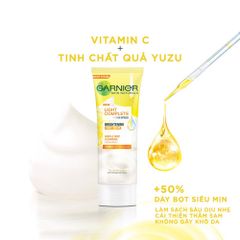 Sữa Rửa Mặt Dưỡng Sáng Da Garnier Light Complete Vitamin C Whip Foam 100ml