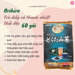 Trà Diếp Cá Hỗ Trợ Thải Độc Orihiro Dokudami Tea 3g x 60 gói