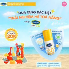 Combo Sữa Chống Nắng Cho Bé Cetaphil Sun Kids SPF50+ 150ml (Tặng Balo Xúc Cát)